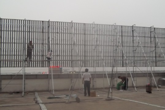 LED炫彩屏施工現場(chǎng)