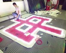 掛網(wǎng)字制作流程